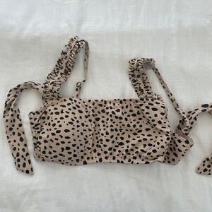 Kona sol animal print bikini top